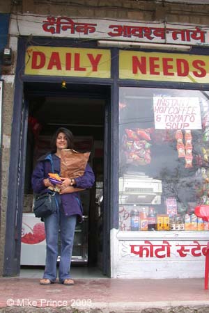 Nisha at Daily Needs, Kasauli